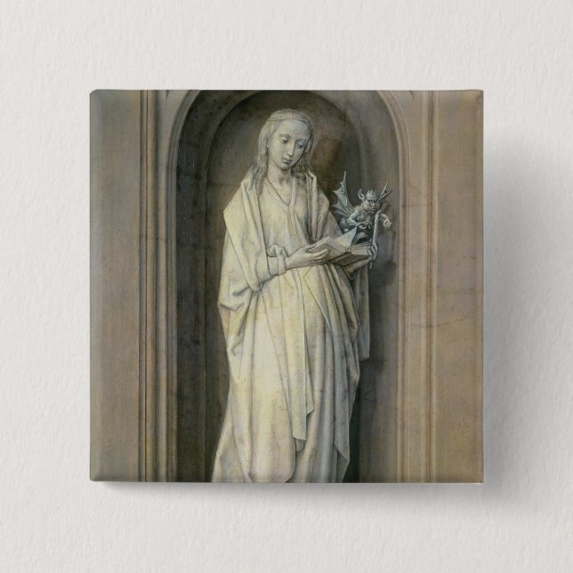 St. Genevieve , c.1479 15 Cm Square Badge (Front)