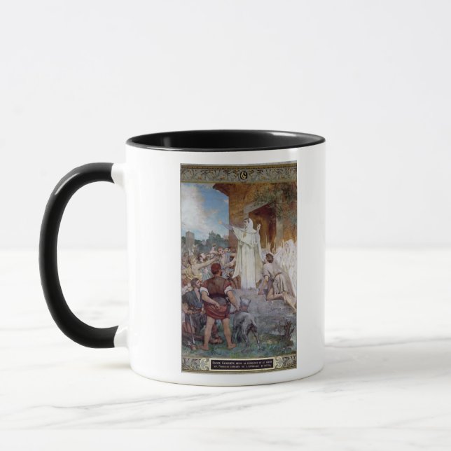 St. Genevieve Calming the Parisians Mug (Left)