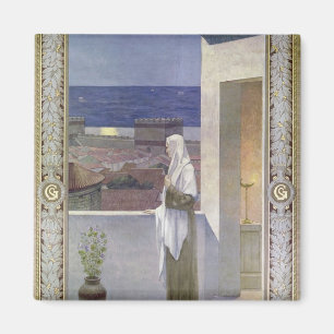 St. Genevieve Watches Over the Sleeping City Magnet
