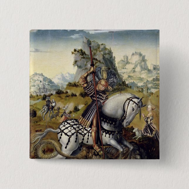 St. George 15 Cm Square Badge (Front)