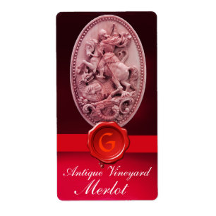 ST.GEORGE AND DRAGON RED WAX SEAL MONOGRAM Wine