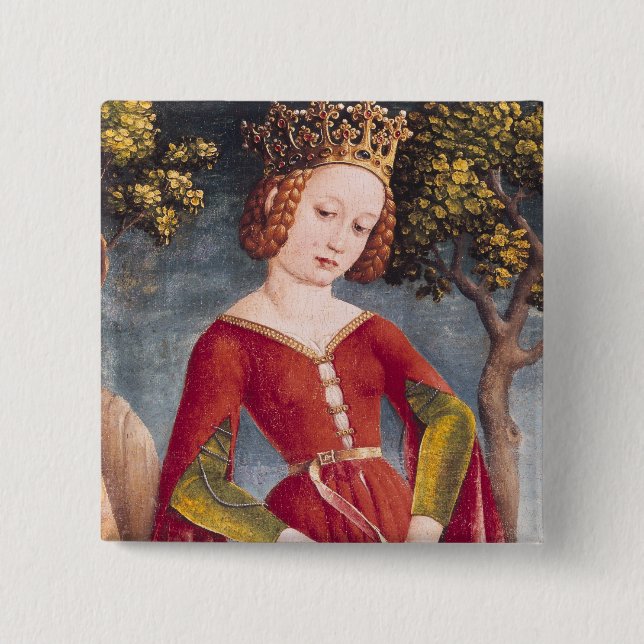 St. George and the Dragon 15 Cm Square Badge (Front)