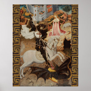 St. George and The Dragon by Bernat Martorell Poster