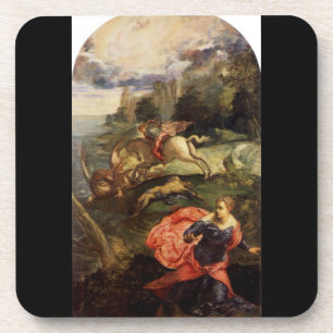 St. George and the Dragon by Tintoretto Coaster