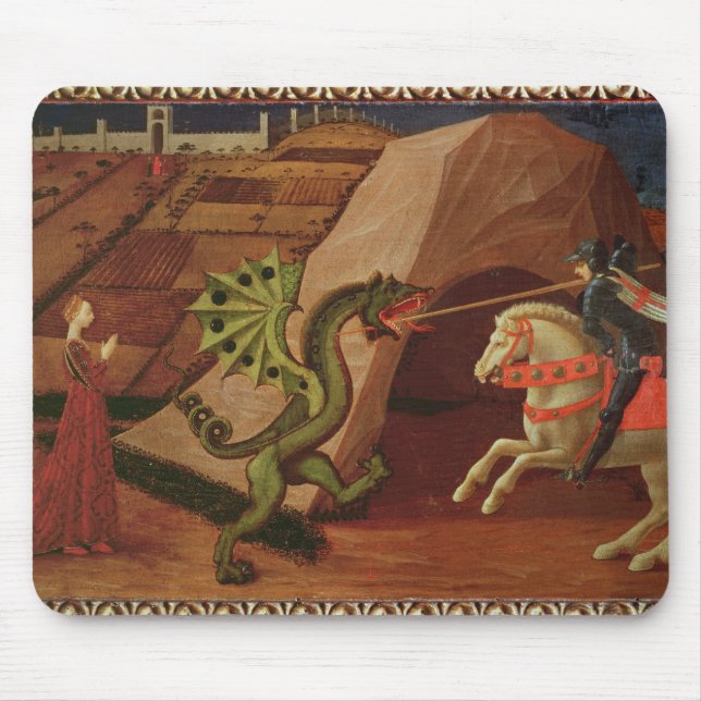 St. George and the Dragon, c.1439-40 Mouse Pad (Front)