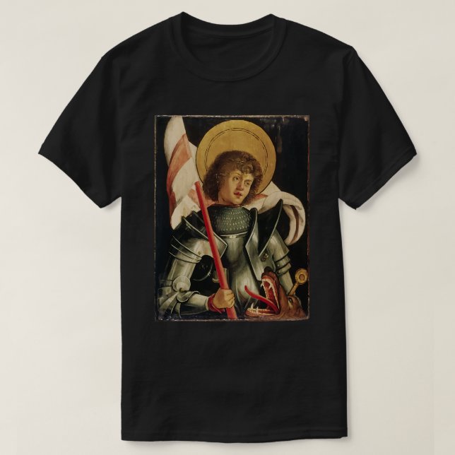 St George and the Dragon Day Icon Art Knight Catho T-Shirt (Design Front)