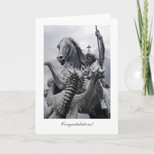 St George and the Dragon, General Congratulations Card (Front)