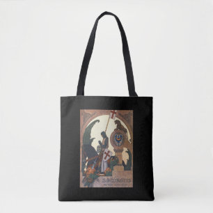 St George and the Dragon - Heinrich Lefler Tote Bag