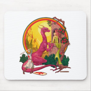 St.George and the Dragon Mouse Pad