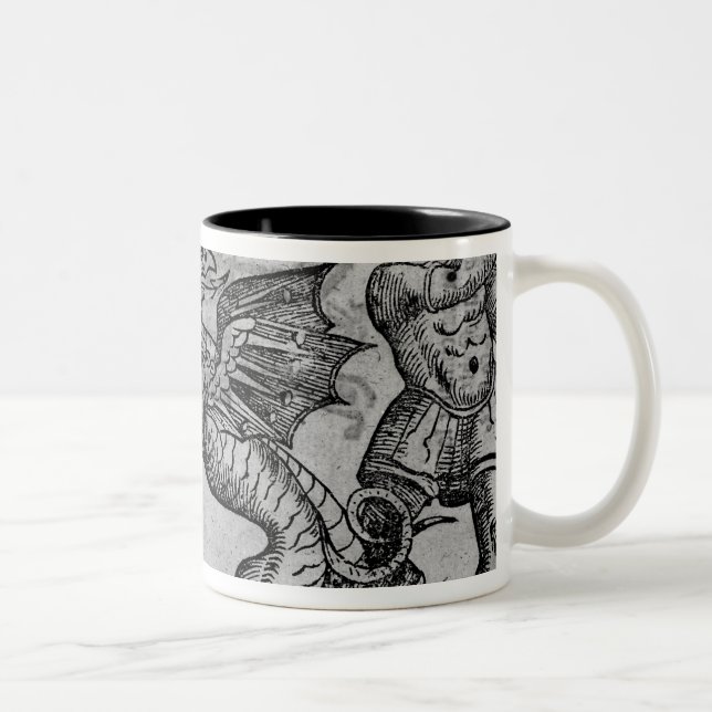 St George and the Dragon Two-Tone Coffee Mug (Right)