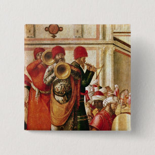 St. George Baptising the Gentiles 15 Cm Square Badge