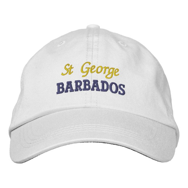St George, Barbados Embroidered Baseball Cap (Front)