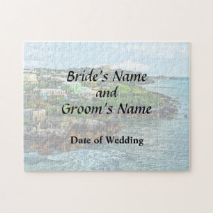 St. George Bermuda Shoreline Wedding Products Jigsaw Puzzle