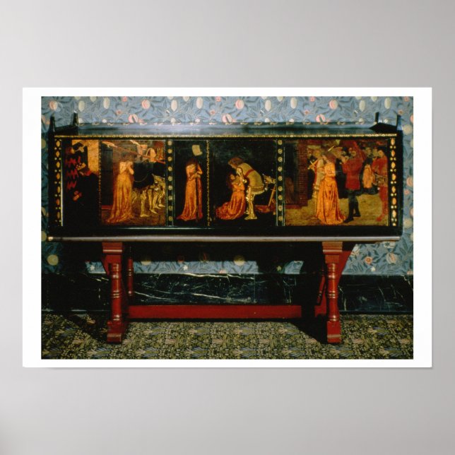 St. George cabinet, 1861 (oak with painted panels) Poster (Front)