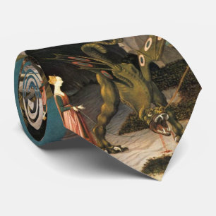 St. GEORGE, DRAGON AND PRINCESS by Paolo Uccello Tie