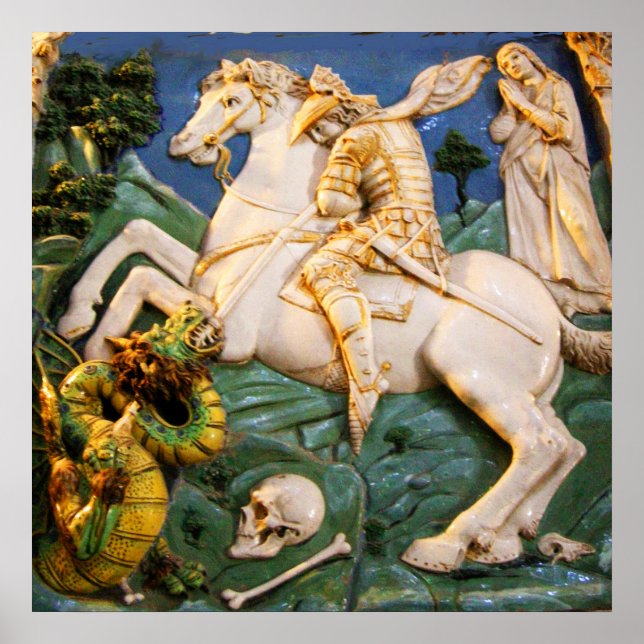 St. George,Dragon and Princess Poster (Front)