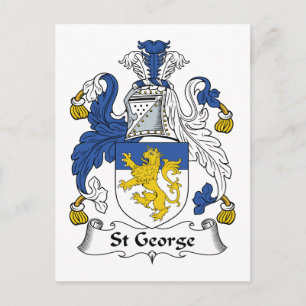 St George Family Crest Postcard