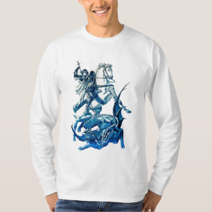 St George Fighting Dragon Saint George and Dragon T-Shirt