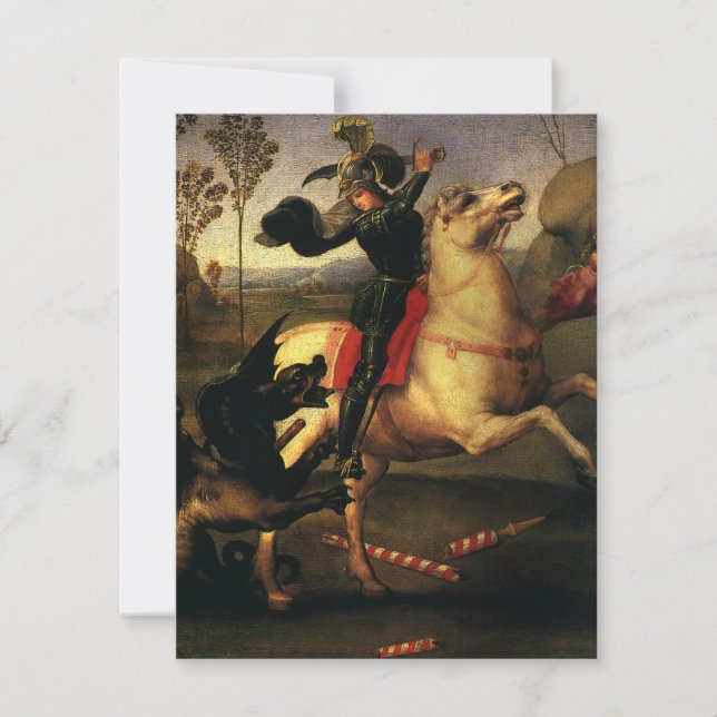 St. George Fighting the Dragon by Raphael Sanzio (Front)
