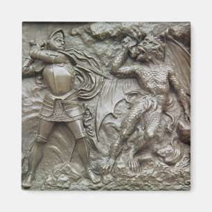 St. George Fighting the Dragon Magnet