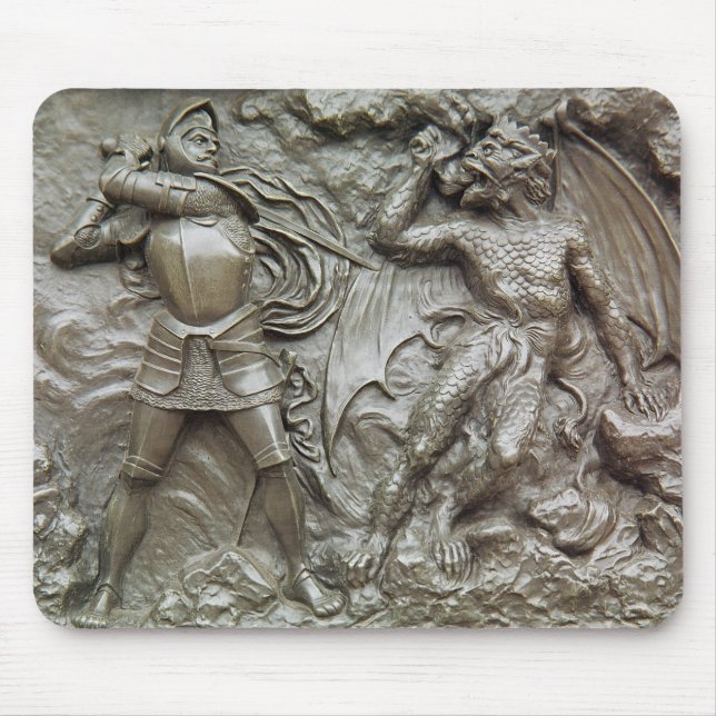St. George Fighting the Dragon Mouse Pad (Front)