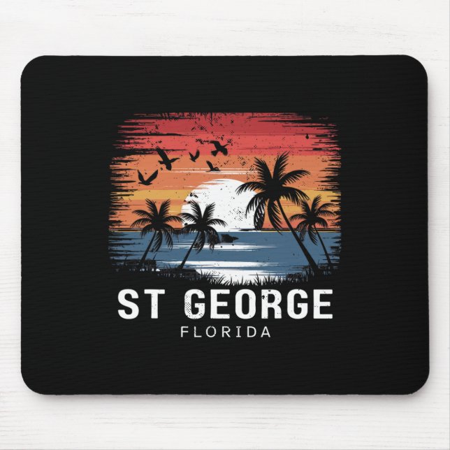 St George Florida Surfing Surfer  Mouse Pad (Front)