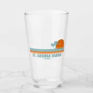 St. George Island Florida Sun Palm Trees Glass