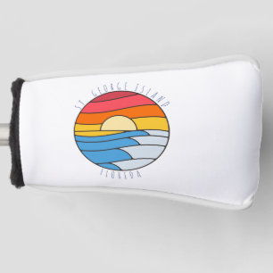 St. George Island Florida Vintage Beach Sunset Golf Head Cover
