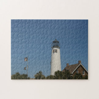 St George Island Lighthouse in Eastpoint, Fl on a  Jigsaw Puzzle