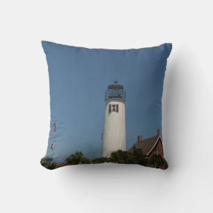 St George Island Lighthouse photo created into a Cushion