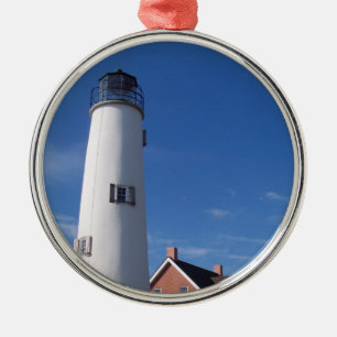 St. George Lighthouse Metal Ornament