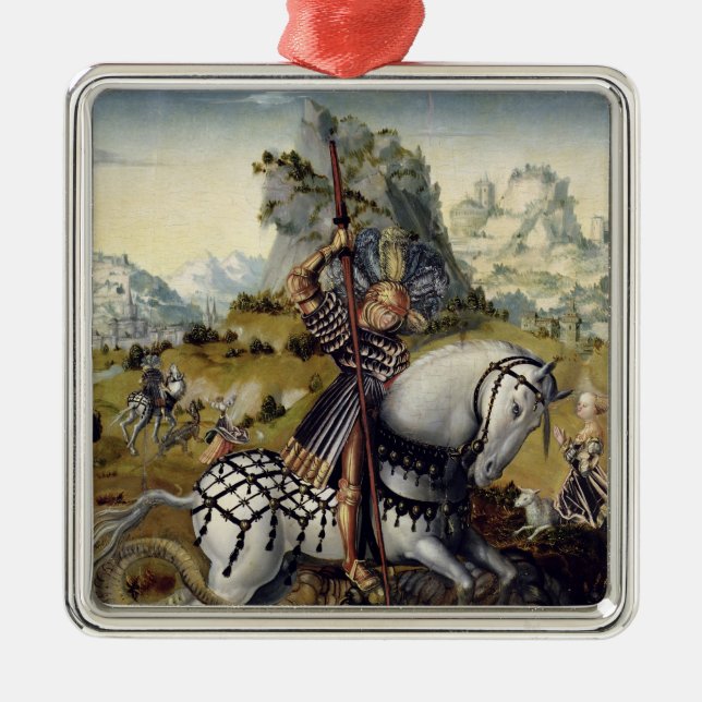 St. George Metal Tree Decoration (Front)