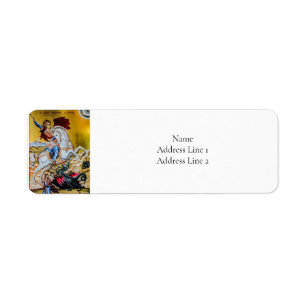 St. George Orthodox Christian Icon Return Address Label
