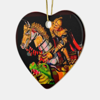 St. George Posterised Ceramic Ornament
