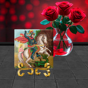 St. George Rescues the Princess Ceramic Tile