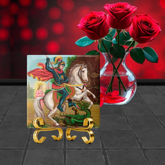 St. George Rescues the Princess Ceramic Tile (Creator Uploaded)
