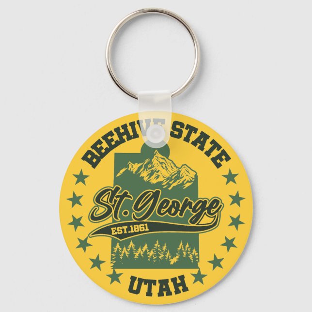 St. George,Utah Key Ring (Front)