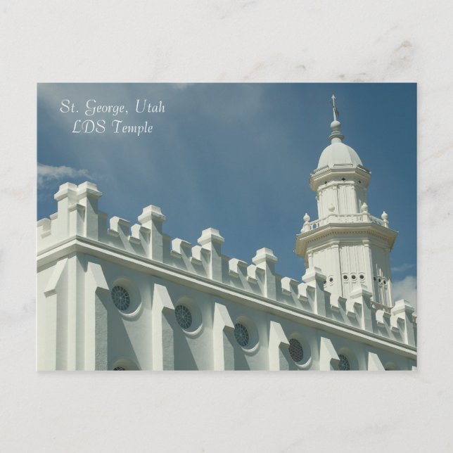 St. George, Utah LDS Temple Postcard (Front)