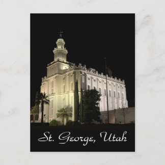St. George Utah Mormon Temple Postcard