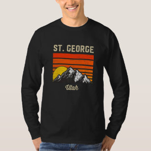 St George Utah Retro Vintage City State Usa Premiu T-Shirt