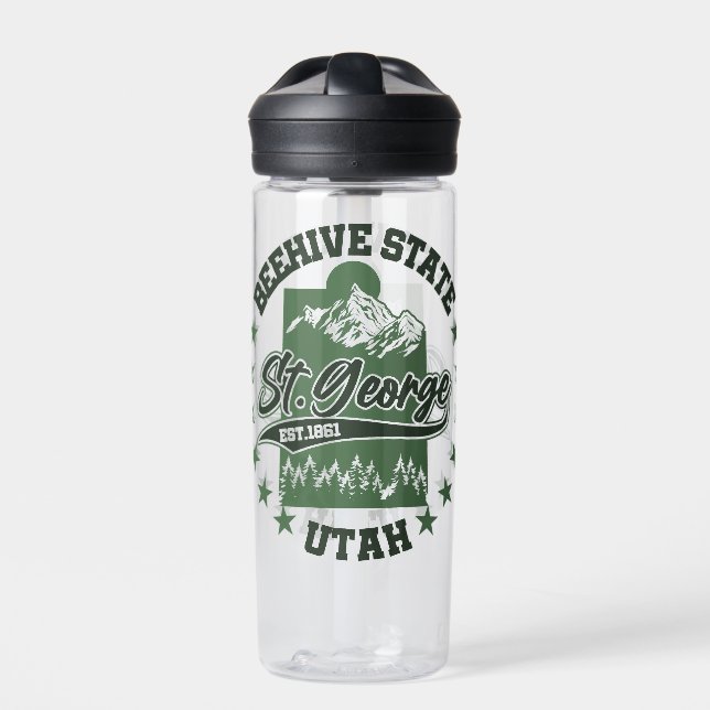 St. George,Utah Water Bottle (Front)