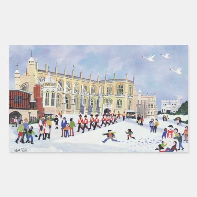 St. George's Chapel Windsor Rectangular Sticker (Front)