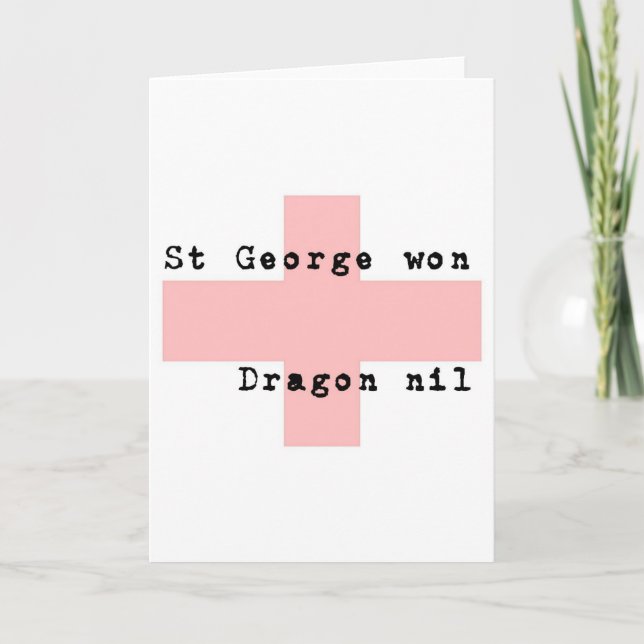 St George's Day Card (Front)