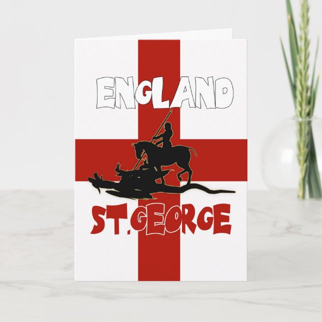St. George's Day Card - St. George And Dragon (Front)