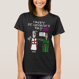 St Georges Day George Dragon Princess Feminist Edi T-Shirt