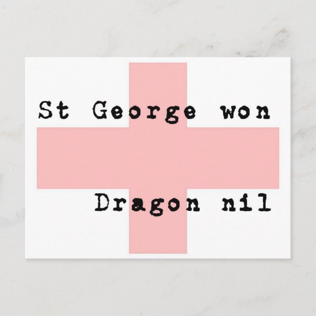 St George's Day Postcard (Front)