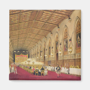 St George's Hall, Windsor Castle, 1838 (colour lit Magnet