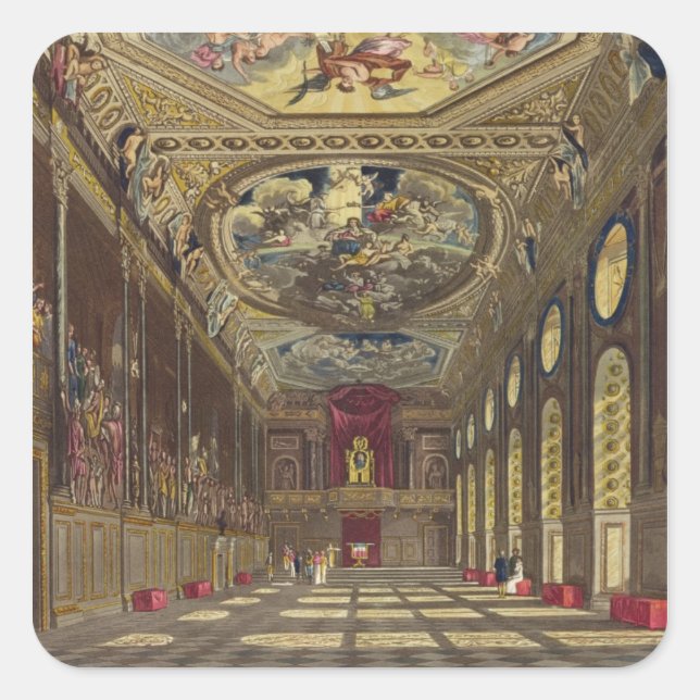 St. George's Hall, Windsor Castle, from 'Royal Res Square Sticker (Front)