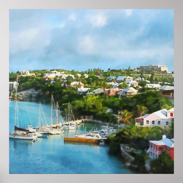 St. George's Harbour, Bermuda Poster (Front)