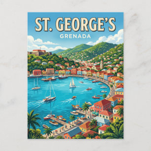 St. George's Harbour Grenada Postcard